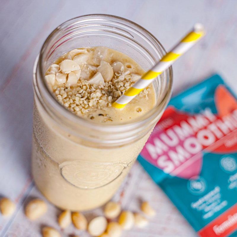 Mango & Macadamia Mummy Smoothie recipe for pregnancy and breastfeeding routines.