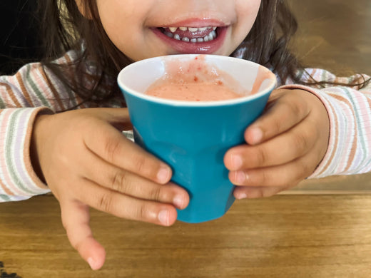 Toddler and Smoothie