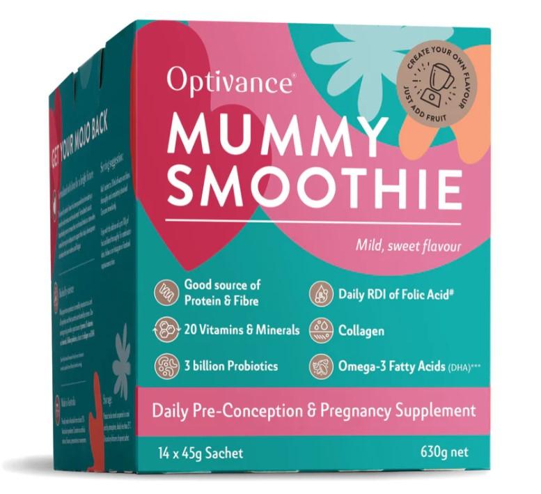 Optivance Daily Prenatal and Pregnancy Supplement Mummy Smoothie Box