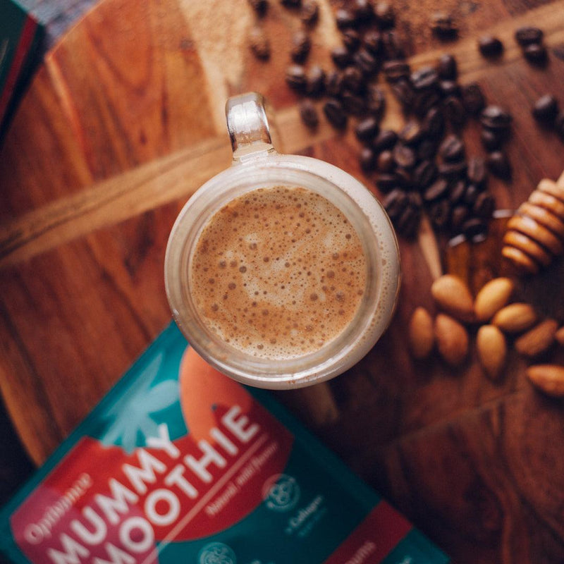 Coffee Hit Mummy Smoothie recipe for pregnancy and breastfeeding routines.