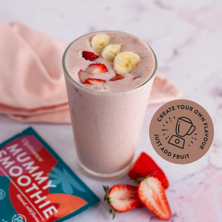 Mummy Smoothie Banana and Strawberry Smoothie. Create your own flavour - Just add fruit