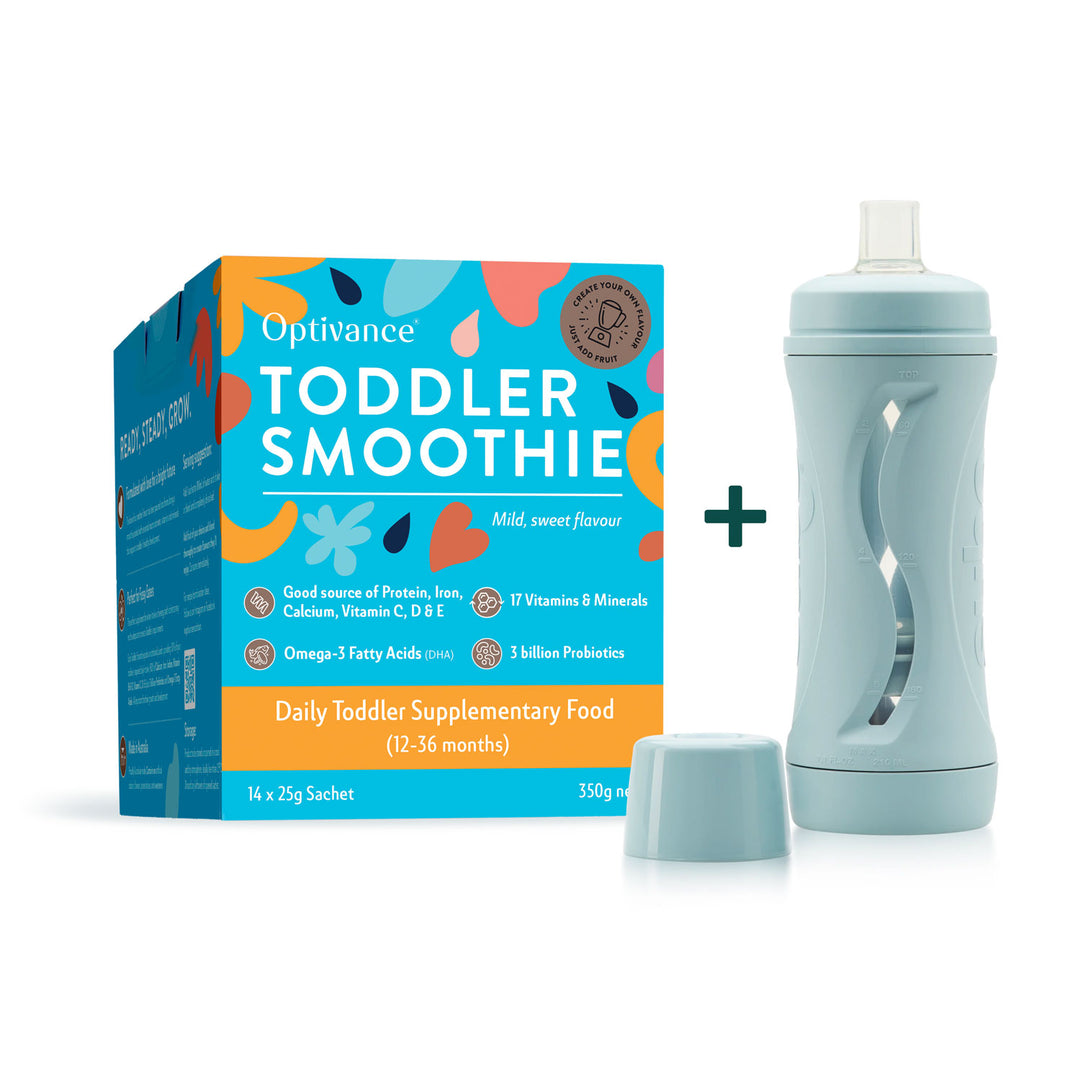 Toddler Kit Daily Toddler Supplementary Food + Subo Food Bottle Blue